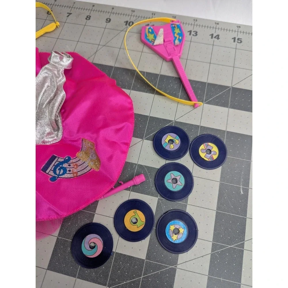 Barbie Sensations Dress Music Instruments Guitar‎ Jukebox Records Lot